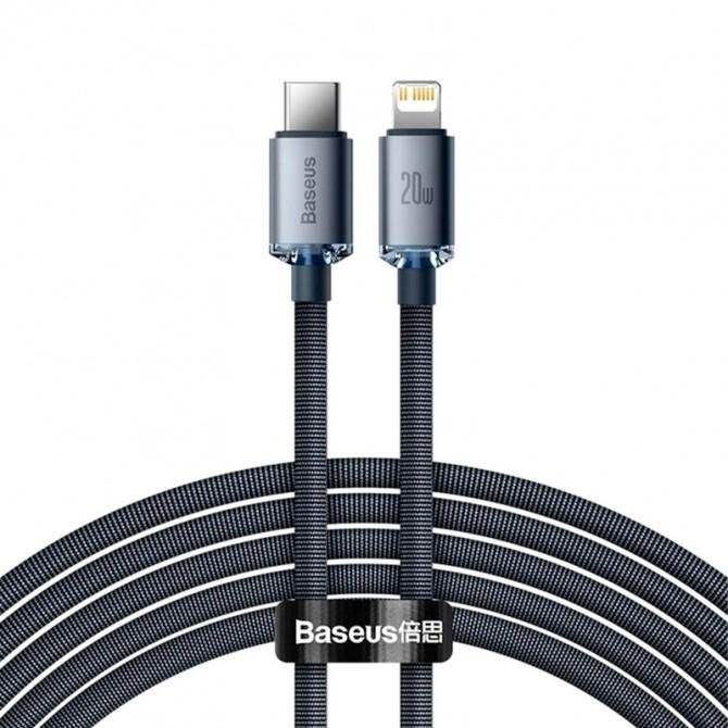 Кабель Baseus Crystal Shine Type-C to Lightning 20W Black 2m