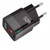 Автомобильное зарядное устройство 1USB + Type-C Walker WH-42 PD20W +QC 18W Black Автомобильное зарядное устройство 1USB + Type-C Walker WH-42 PD20W +QC 18W Black