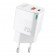 Автомобільний зарядний пристрій 1USB + Type-C Walker WH-42 PD20W +QC 18W White