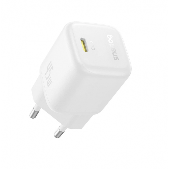 Мережевий зарядний пристрій 1Type-C Baseus EnerFill FN22 PD45W EU Moon White