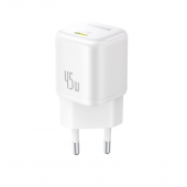 Мережевий зарядний пристрій 1Type-C Baseus EnerFill FN22 PD45W EU Moon White