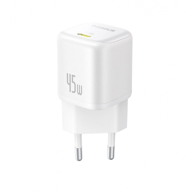 Мережевий зарядний пристрій 1Type-C Baseus EnerFill FN22 PD45W EU Moon White-2