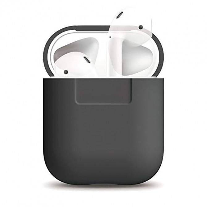 Чехол U-Like Silicone Protective For Airpods Dark Grey