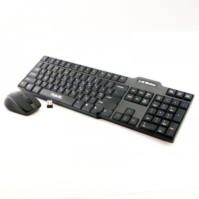 Клавиатура+мышь беспроводной комплект Havit HV-KB830G wireless USB, Чёрный