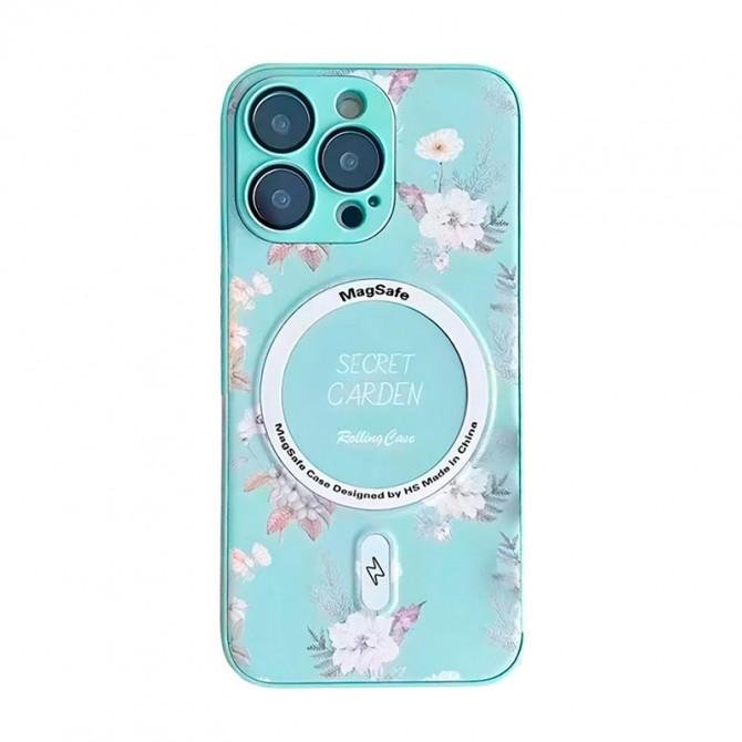 TPU+PC чехол Secret Garden with MagSafe для Apple iPhone 11 Pro Max (6.5") Mint