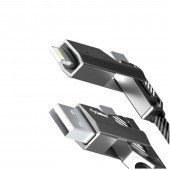 Кабель Gelius Twister GP-UCN004 4in1 USB-A/Type-C to Type-C/Lightning (1.2m) (60W) Grey Кабель Gelius Twister GP-UCN004 4in1 USB-A/Type-C to Type-C/Lightning (1.2m) (60W) Grey