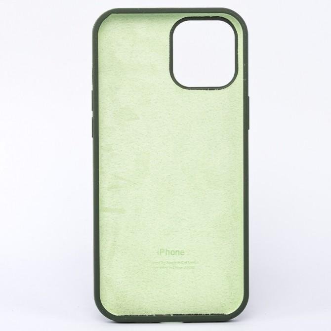 Оригинальный силиконовый чехол для iPhone 11 Pro Max Хвойно Зеленый-1
