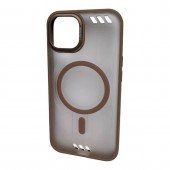 Чохол MATT CASE with MagSafe iPhone 15 Brown Чохол MATT CASE with MagSafe iPhone 15 Brown