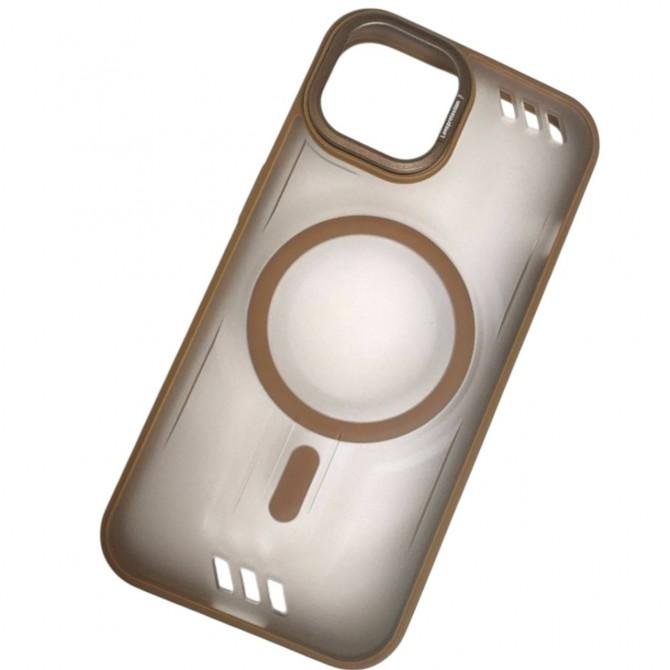 Чехол MATT CASE with MagSafe iPhone 15 Brown-1