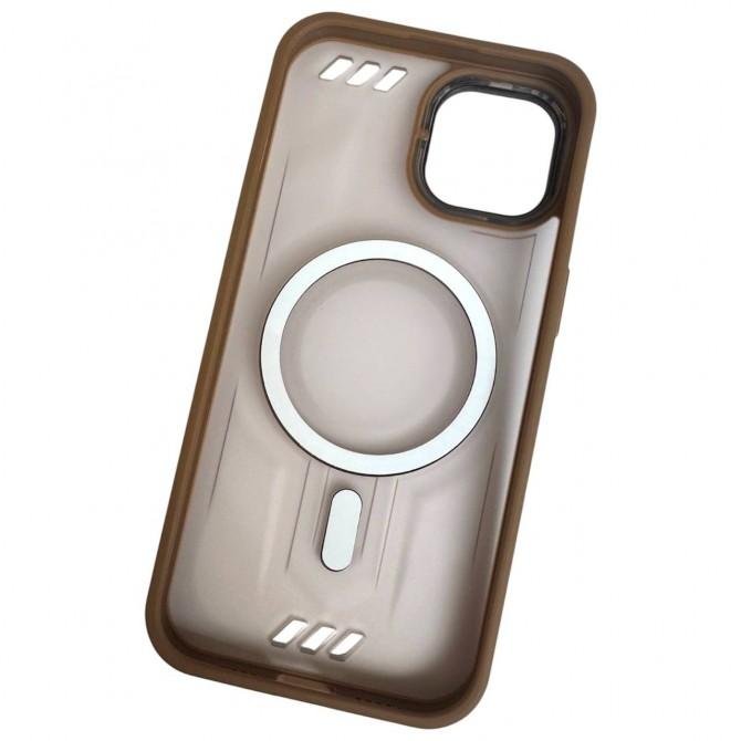 Чехол MATT CASE with MagSafe iPhone 15 Brown-2