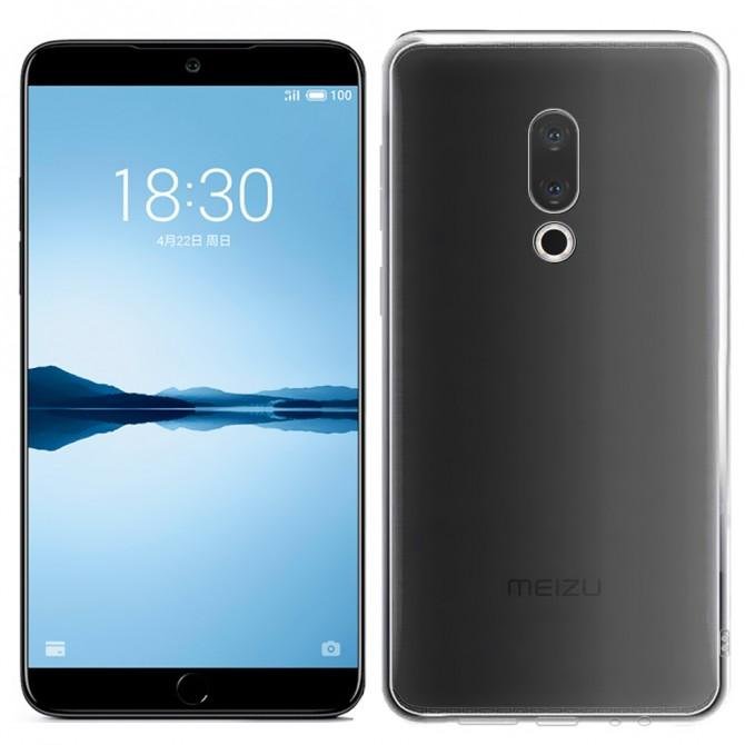 Чехол Ultra-thin 0.3 для Meizu 15 Plus Прозрачный
