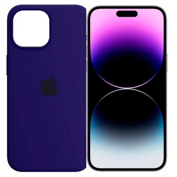 Оригінальний силіконовий чохол для iPhone 14 Plus Deep Navy FULL-1