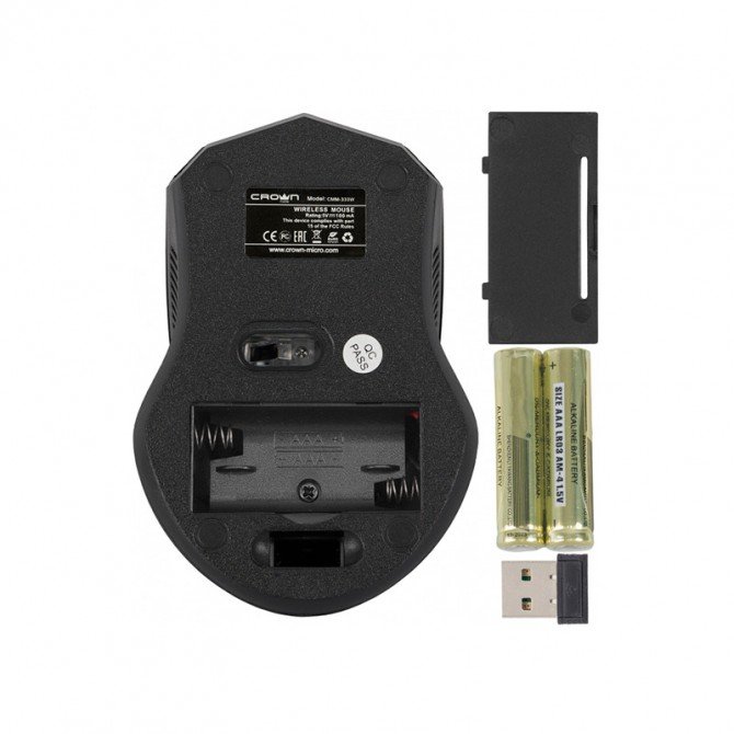 Миша Crown CMM-333W Wireless black-1