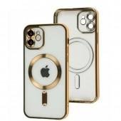 Чехол силиконовый MagSafe для Apple iPhone 11 Gold