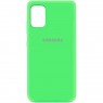 Чехол накладка Original Soft Case Samsung A037 Galaxy A03s Зеленый FULL