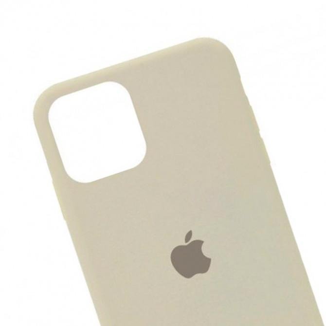 Оригинальный силиконовый чехол для iPhone 12 /12 Pro Антично Белый-1