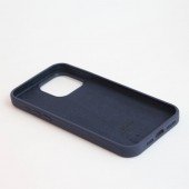 Оригінальний силіконовий чохол для iPhone 15 Plus Dark Blue FULL