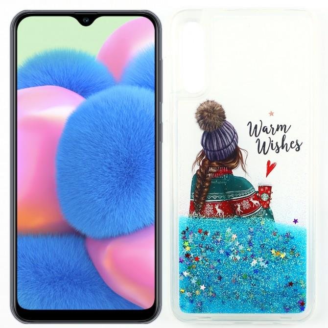 Чехол Girls Christmas Aqua Series для Samsung A307/A505 Galaxy A30s/A50 Warm Wishes