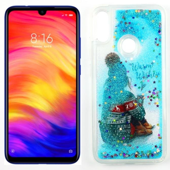 Чехол Girls Christmas Aqua Series для Xiaomi Redmi Note 7 Warm Wishes