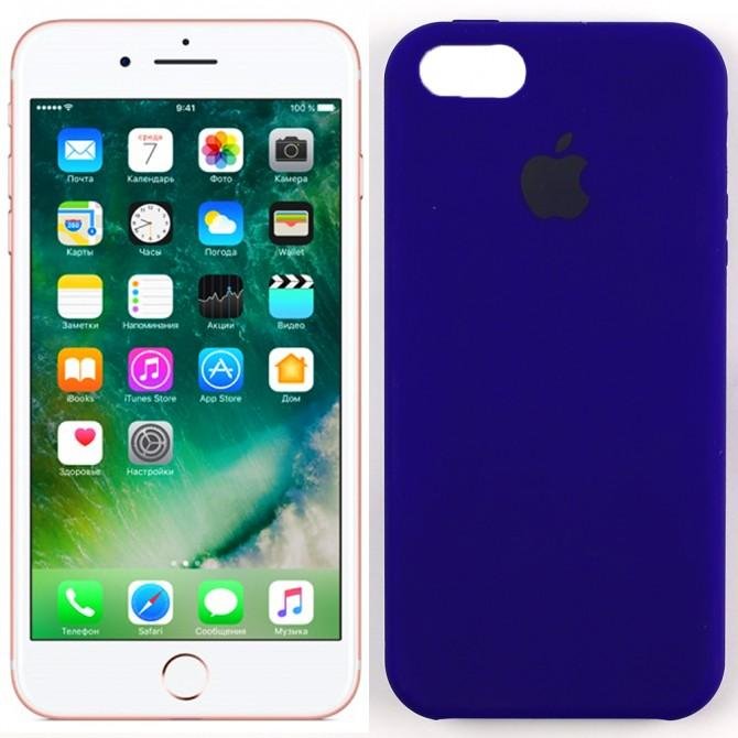 Чохол силіконовий для iPhone 5/5s/SE Темно Фіолетовий