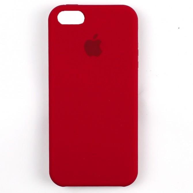 Чехол силиконовый для iPhone 6/6s Темно Вишневый-1