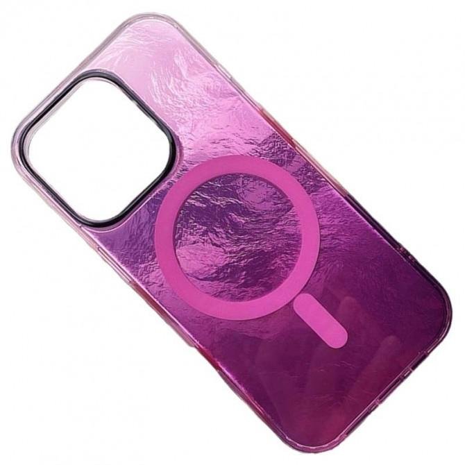 Чехол TPU Shiny Mountain (MagFit) для Apple iPhone 16 Pro Max (6.9") Pink-1