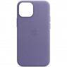 Шкіряний чохол Leather Case (AA Plus) with MagSafe для Apple iPhone 14 (6.1'') Wisteria