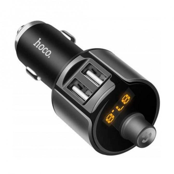 ФМ модулятор Hoco E19 Сірий-1