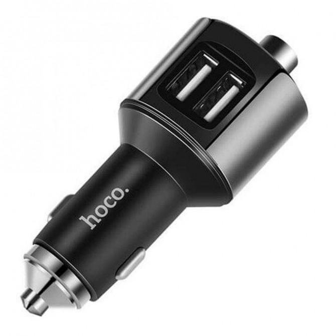 ФМ модулятор Hoco E19 Сірий-2