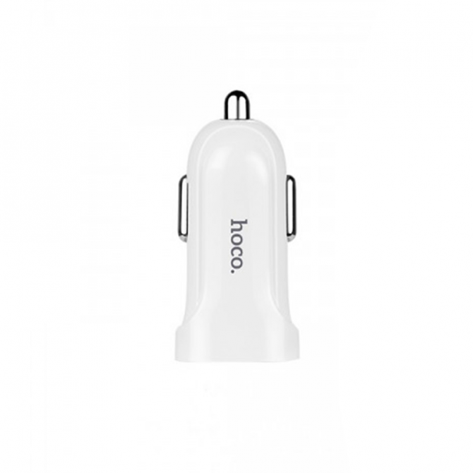 Автомобильное зарядное устройство 1USB Hoco Z2 White + USB Cable MicroUSB (1.5A)-1