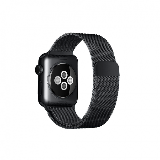 Ремешок для Apple Watch 38/40mm Steel Milanese Loop Чёрный-1