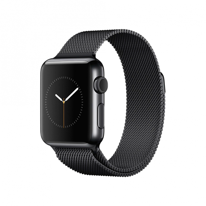 Ремешок для Apple Watch 42/44mm Steel Milanese Loop Чёрный