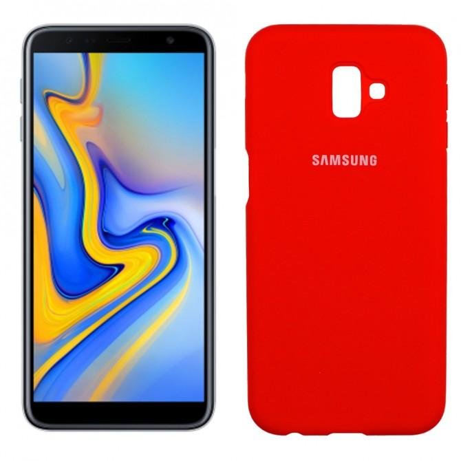 Чехол Soft Case для Samsung J6 Plus 2018 (J610) Красный FULL
