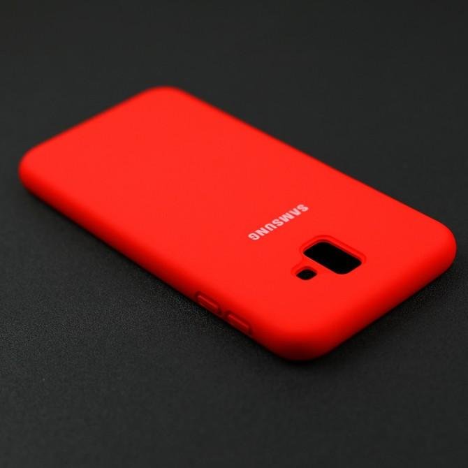 Чехол Soft Case для Samsung J6 Plus 2018 (J610) Красный FULL-4