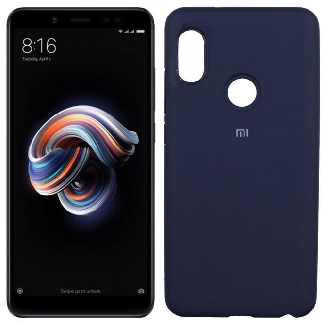 Чехол Soft Case для Xiaomi Redmi Note 5 Pro Синий FULL