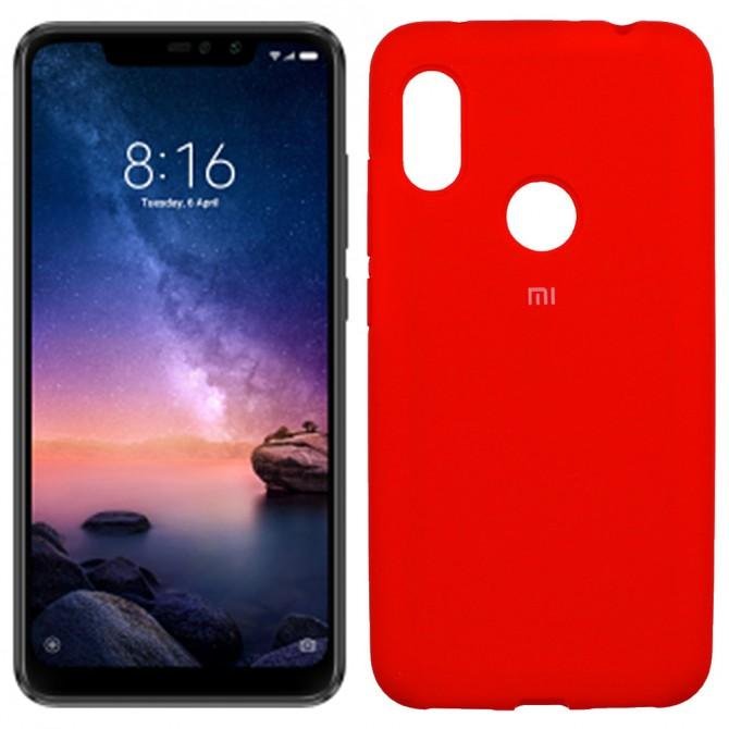 Чехол Soft Case для Xiaomi Redmi Note 6 Pro Красный FULL