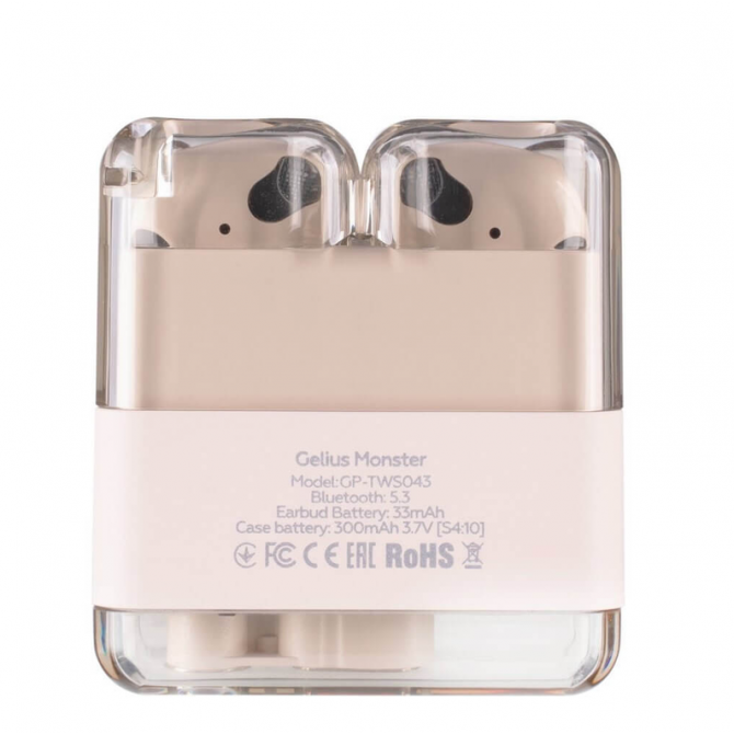 Навушники Bluetooth Headset Gelius Monster GP-TWS043 Beige-2