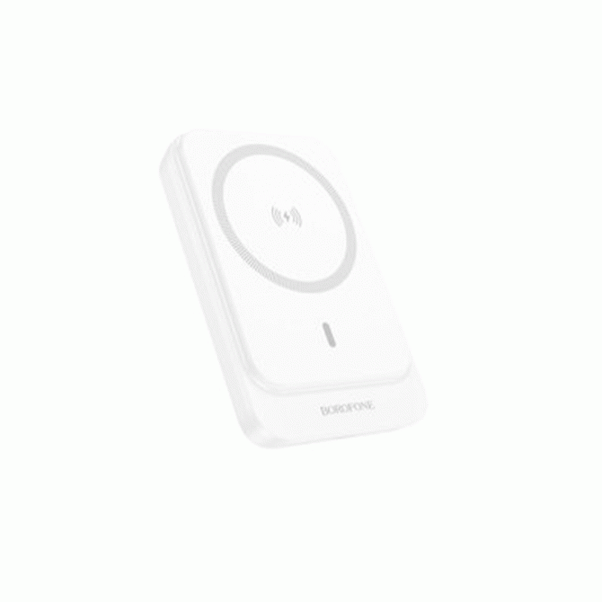 Повербанк Borofone BJ63 Nimble PD20W with wireless charger (5000mAh) White