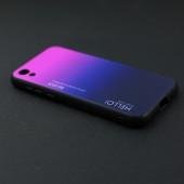 Чехол TPU Gradient HELLO Glass для Huawei Y5 2019 Розовый