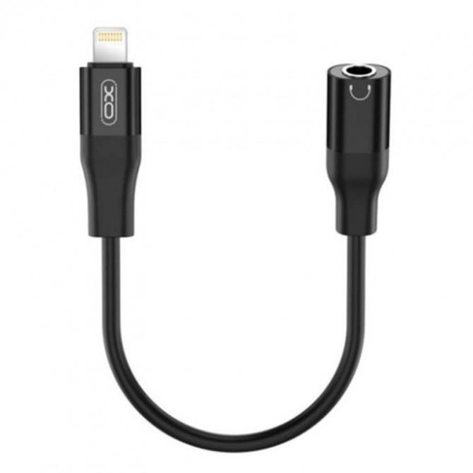 Аудио Адаптер XO NBR181A Lightning to 3.5" Black