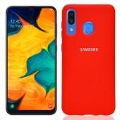Чехол Soft Case для Samsung A30 2019 Красный FULL