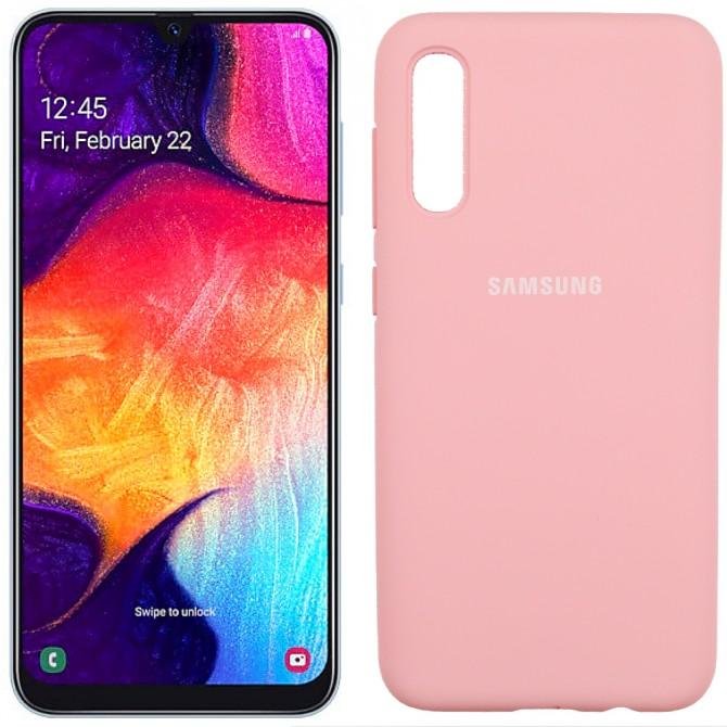 Чохол Soft Case для Samsung A50 2019 Рожевий FULL