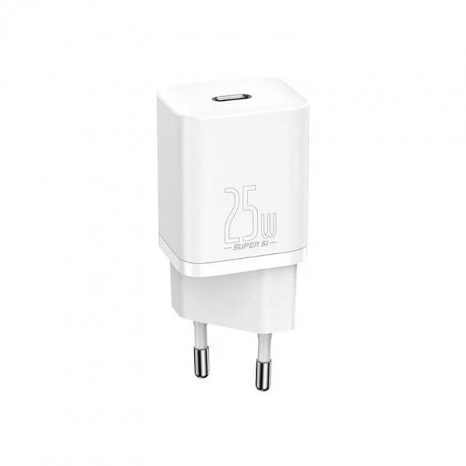 МЗП 1Type-C Baseus Super Si 1C 25W EU Sets White