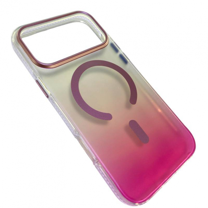 Чохол TPU+PC Phantom with MagSafe для Apple iPhone 17 Pro (6.3") Pink-2