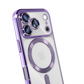 Чехол Wave Metyal Shining with MagSafe для iPhone 17 Pro Max Фиолетовый