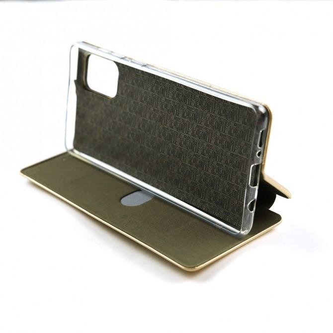 Чехол книжка U-Like Best для Samsung A715 Galaxy A71 Gold-3