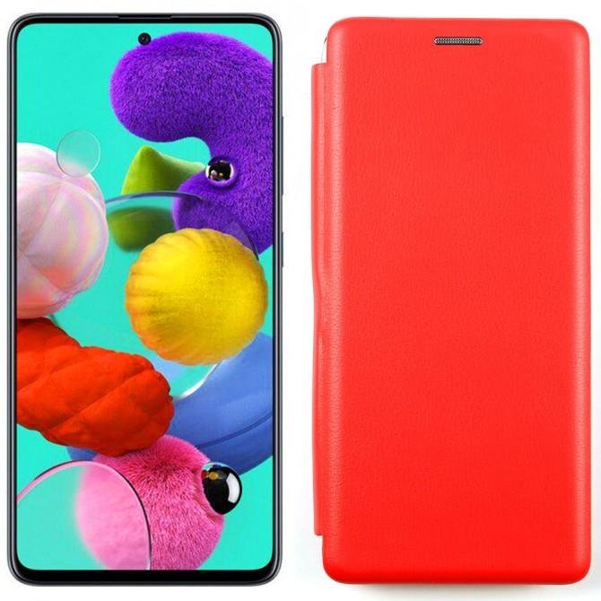 Чехол книжка U-Like Best для Samsung A715 Galaxy A71 Red