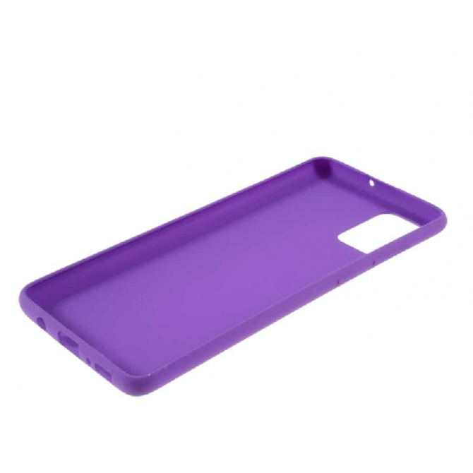 Силиконовый чехол Samsung A715 Galaxy A71 Фиолетовый FULL-3
