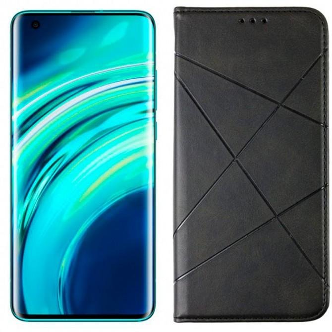 Чехол-книжка Lines Leather for Xiaomi Mi 11 Black-1