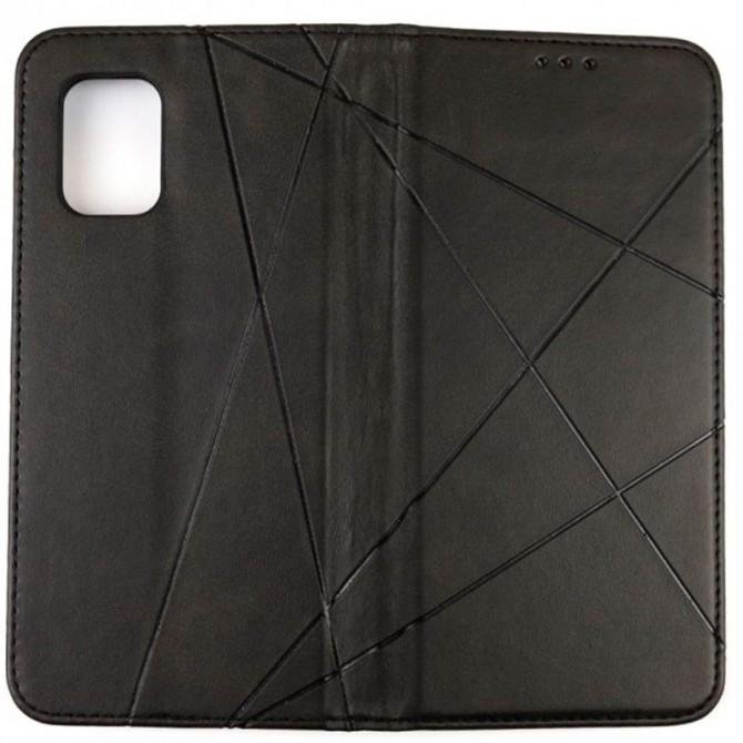 Чехол-книжка Lines Leather for Xiaomi Mi 11 Black-3